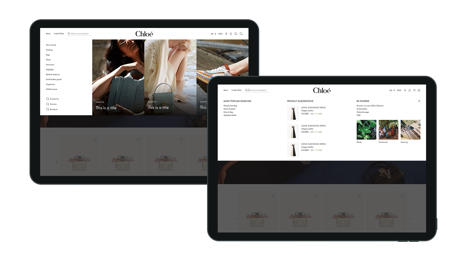 Search and navigation redesign: persisted query, popular searches, and result counts